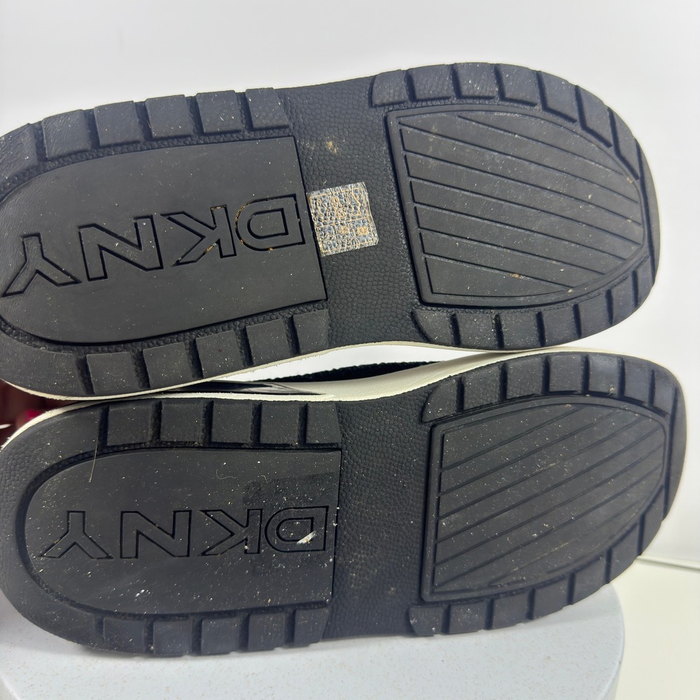 DKNY Women's Sock Sneakers High Top Black Knit Slip On Platform Size 6.5 - Picture 10 of 13
